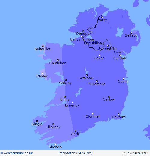 Precipitation (24 h) Forecast maps